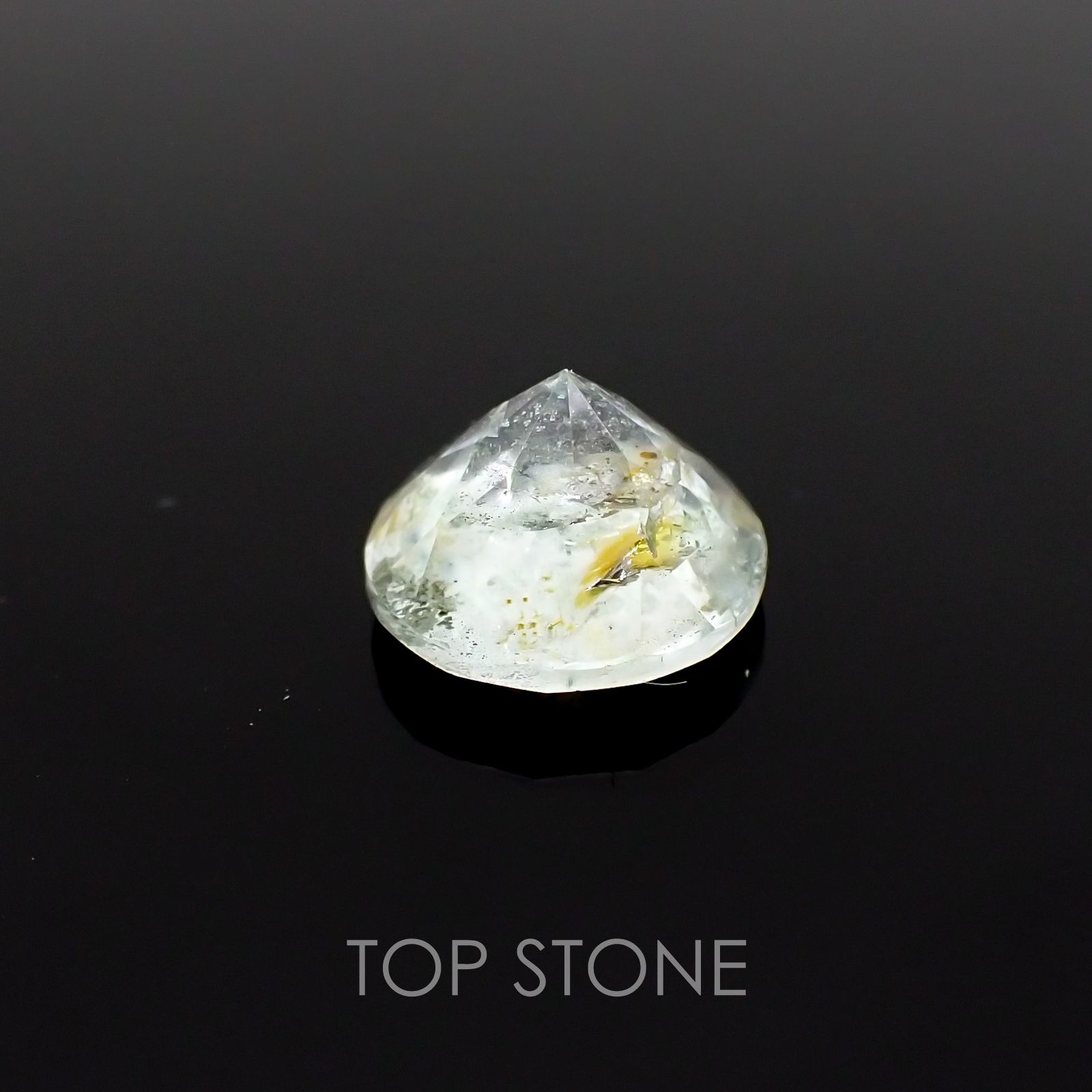 オーロラアクアマリン ブラジル産 ルース 1.77ct[210310186]8.1×8.1mm前後