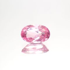 ピンクスピネル(宝石名ピンク・スピネル)タンザニア産 1.246ct ソ付(彩珠)[231124091]8.1x5.2mm前後