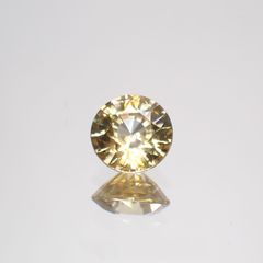 イエロージルコン(宝石名ジルコン)スリランカ/カンボジア産 1.05ct 識別済[220114833]5.7x5.7mm前後