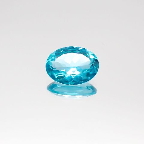 アパタイト(宝石名アパタイト)ブラジル産 1.21ct 識別済[230823193]8.2x6.2mm前後