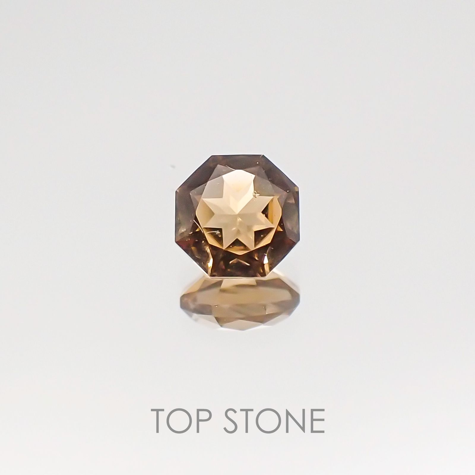 ◇オクタゴンカット◇ブラウントルマリンSA(宝石名ブラウン・トルマリン) ブラジル/アフリカ産 0.28ct 識別済[20117158]4.0×3.9mm前後