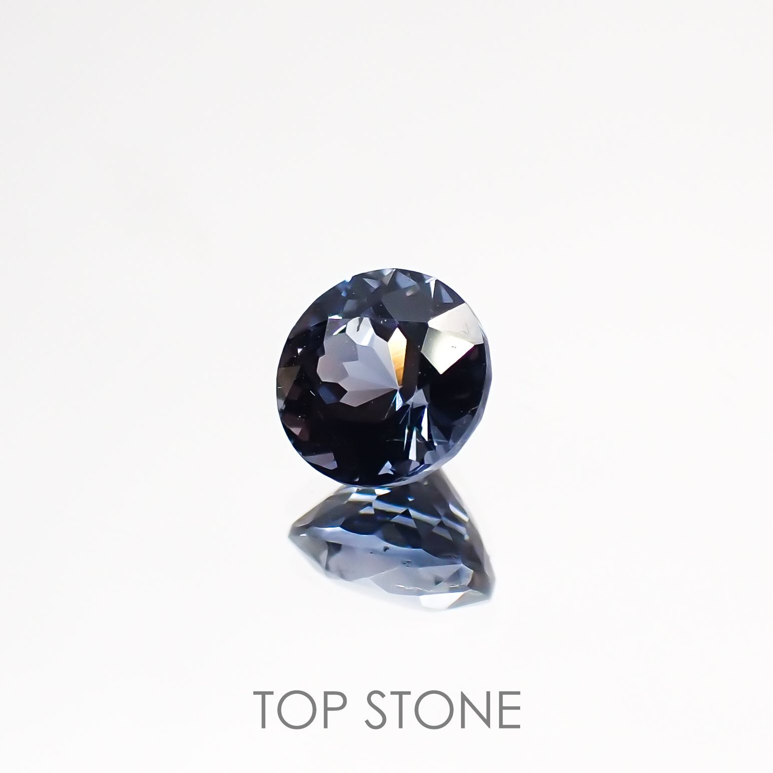 グレイッシュブルースピネル ビルマ産 ルース 0.58ct[210811123]4.8×4.8mm前後