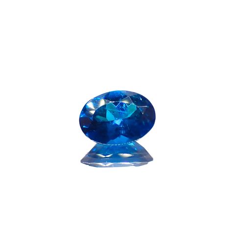 ディープブルーアパタイト  マダガスカル産 0.68ct[230421662]6.8x4.9mm前後