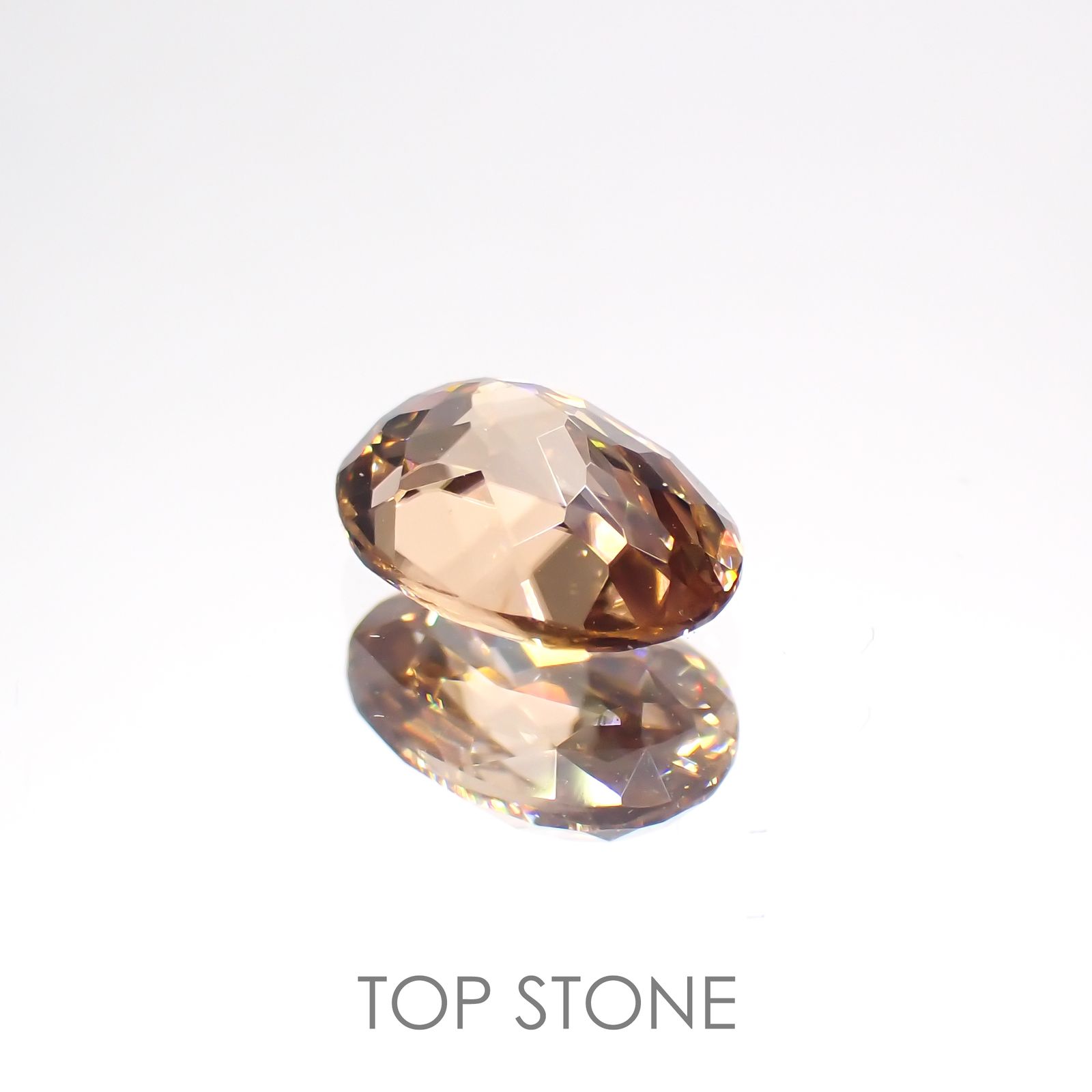 オレンジジルコン(宝石名ジルコン) スリランカ/カンボジア産 1.48ct 識別済[21038241]7.5×5.4mm前後