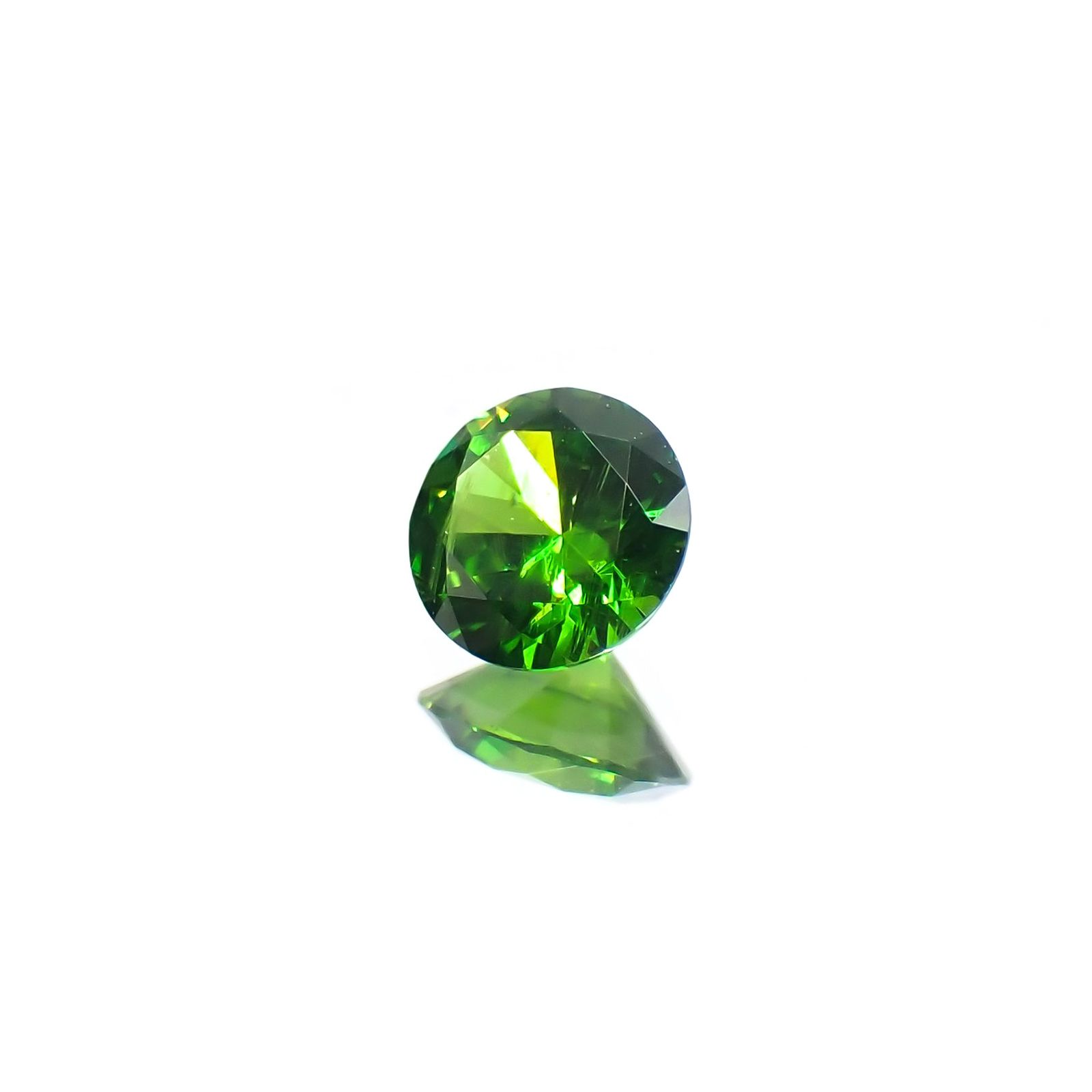 デマントイドガーネット(宝石名デマントイド・ガーネット) ロシア産 0.106ct ソ付(彩珠)[210712092]2.9×2.9mm前後
