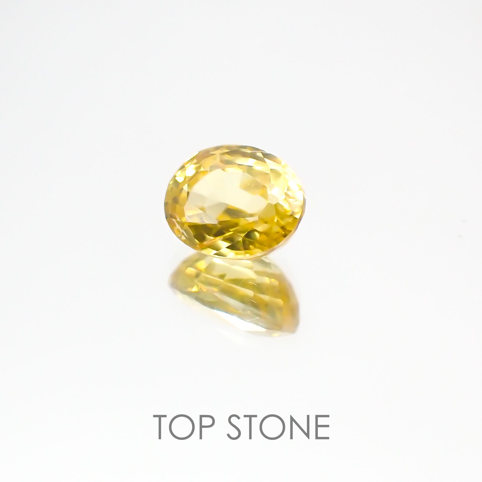 イエロージルコン スリランカ,カンボジア産 ルース 1.89ct[21018071]7.2×5.8mm前後