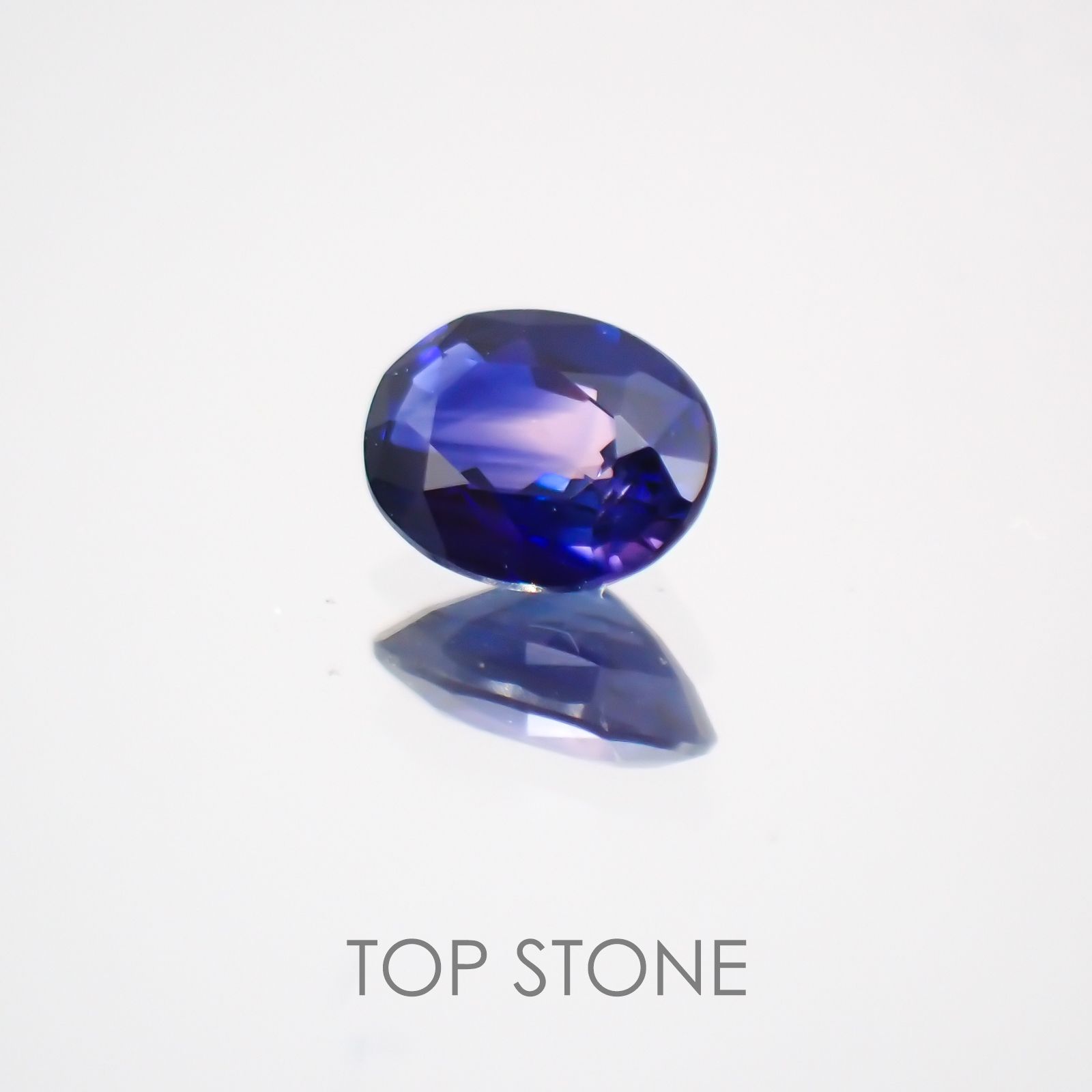バイカラーサファイア(宝石名バイカラー・サファイア) タンザニア産 0.24ct 識別済[210410589]4.3×3.4mm前後