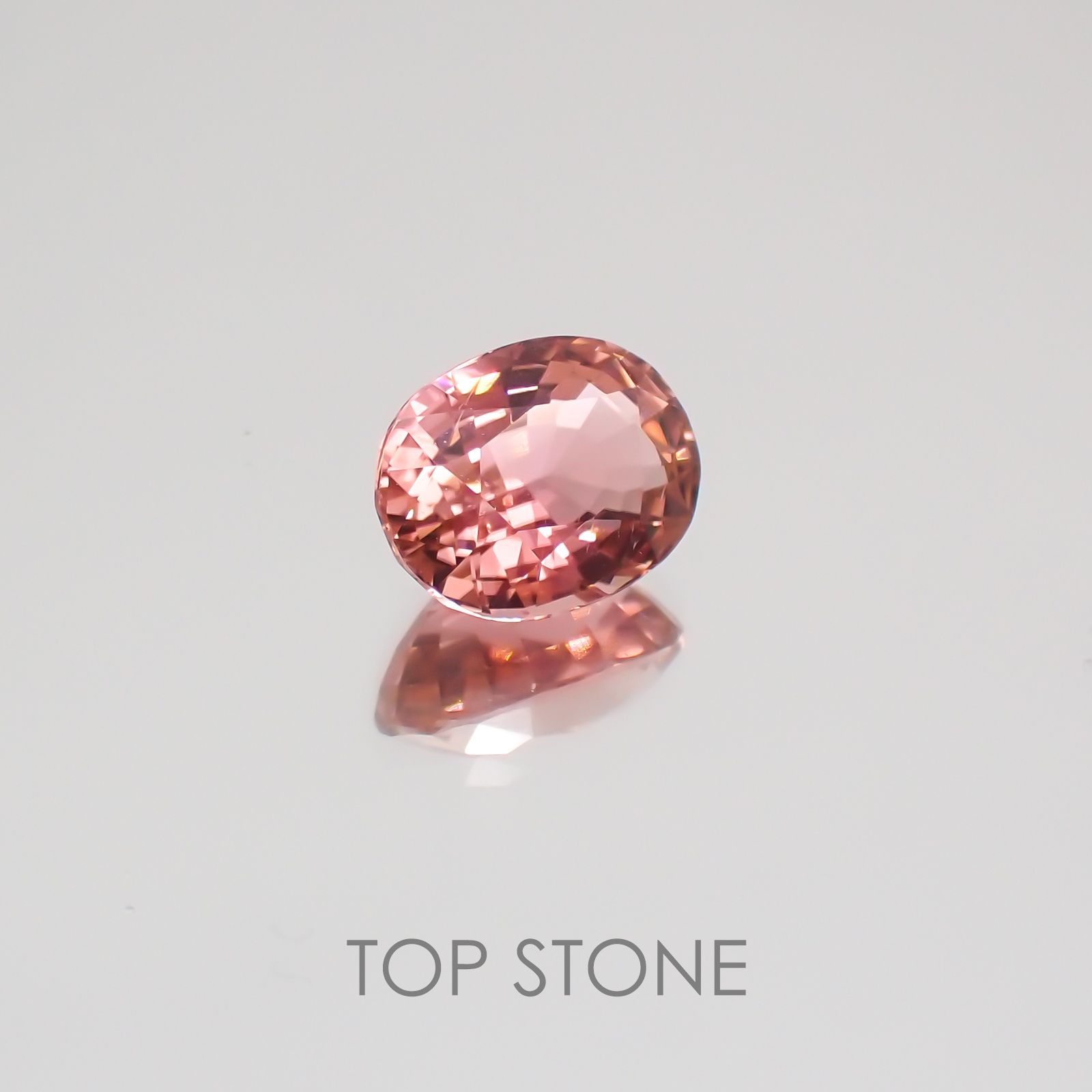 ピンクトルマリン パパラチャカラー ルワンダ産 ルース 1.89ct[21029978]8.5×6.6mm前後