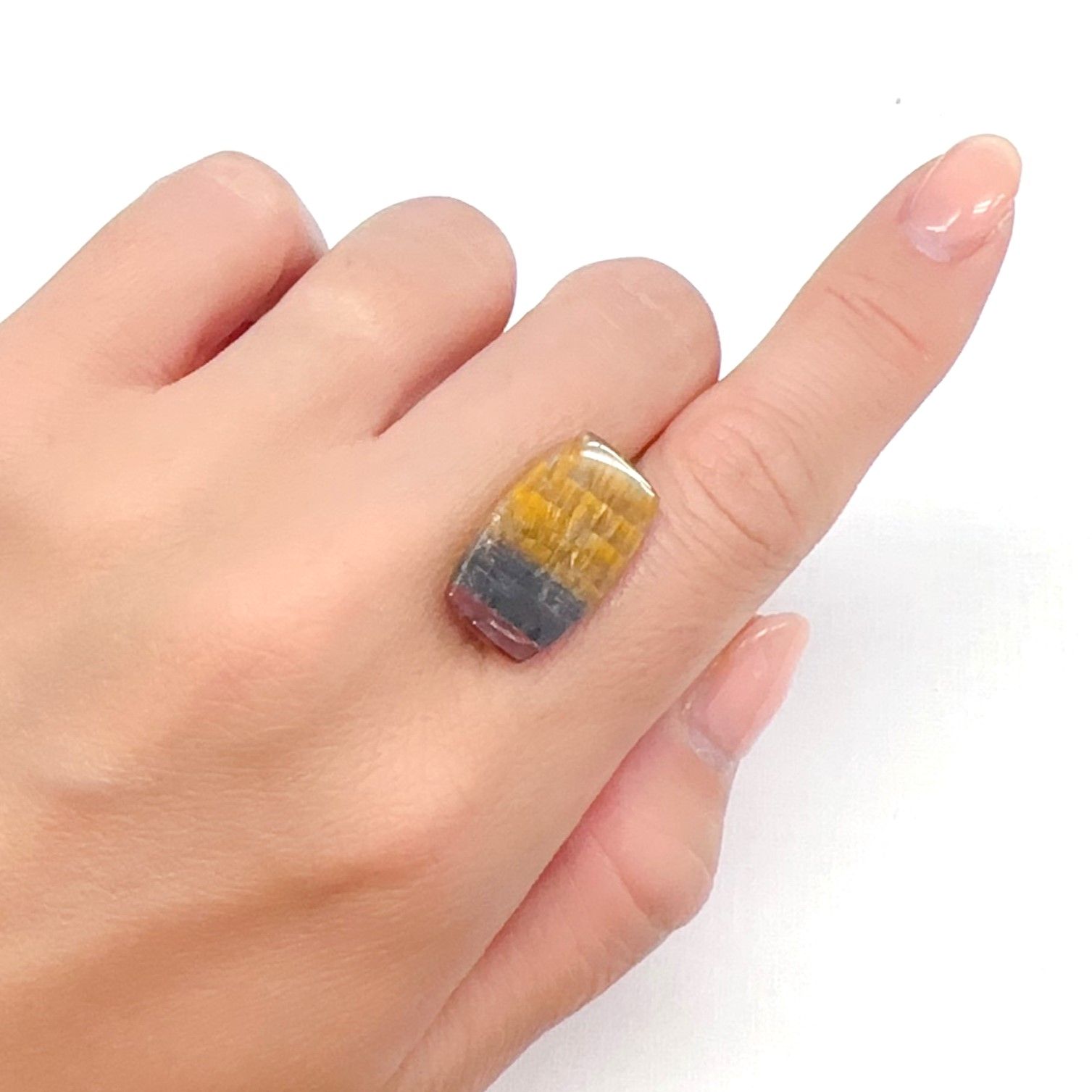 ゲーサイトインクォーツ ブラジル産 11.97ct[240427080]20.9x12.2mm前後
