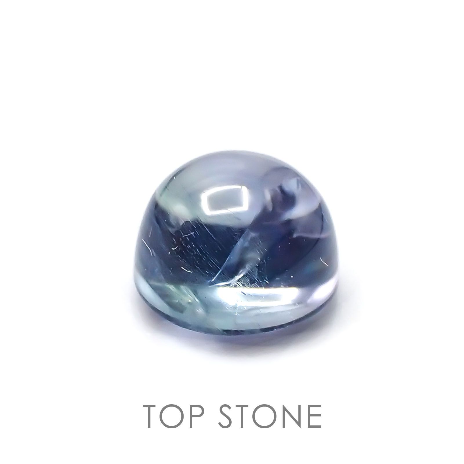 バイカラータンザナイト(ゾイサイト) 非加熱 タンザニア産 ルース 2.14ct[21018528]6.9×6.9mm前後