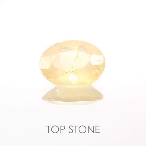シーライト(宝石名シーライト) 中国産 1.440ct ソ付(彩珠)[20117730]7.2×5.4mm前後