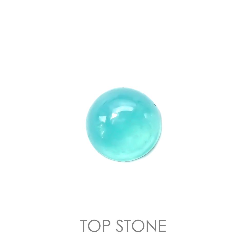 ブルースミソナイト(宝石名スミソナイト)ナミビア産 1.02ct 識別済[220616148]5.2x5.1mm前後