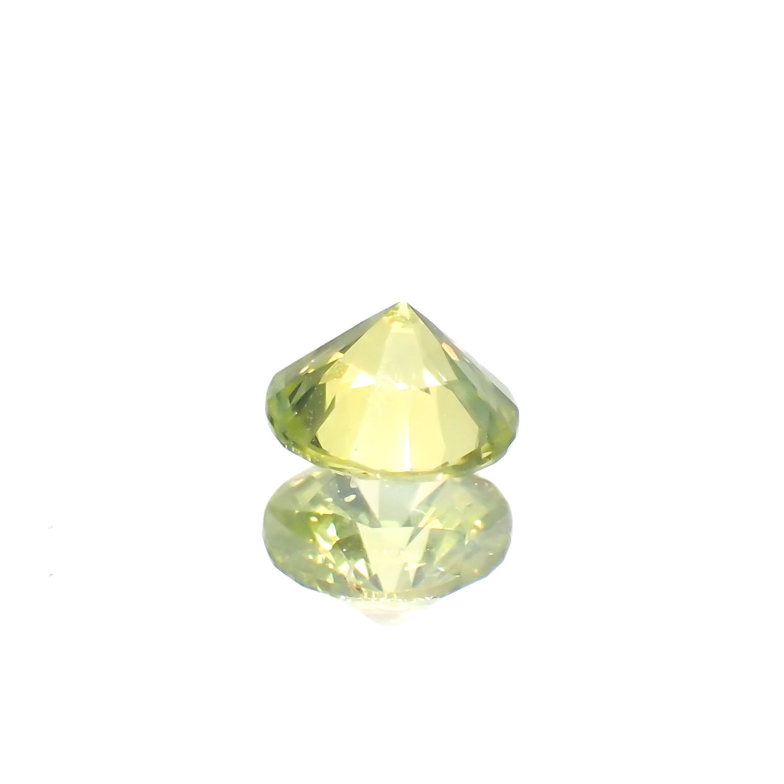 クリソベリル(宝石名クリソベリル)スリランカ産 0.32ct 識別済[230622495]4.2x4.2mm前後