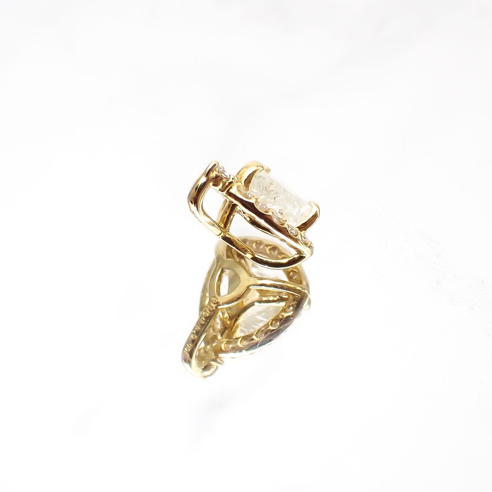 ◇La Clarte(ラ・クラルテ)◇K18マクルダイヤモンド ペンダント カナダ産 0.41ct[220115337]9.7x7.9mm前後