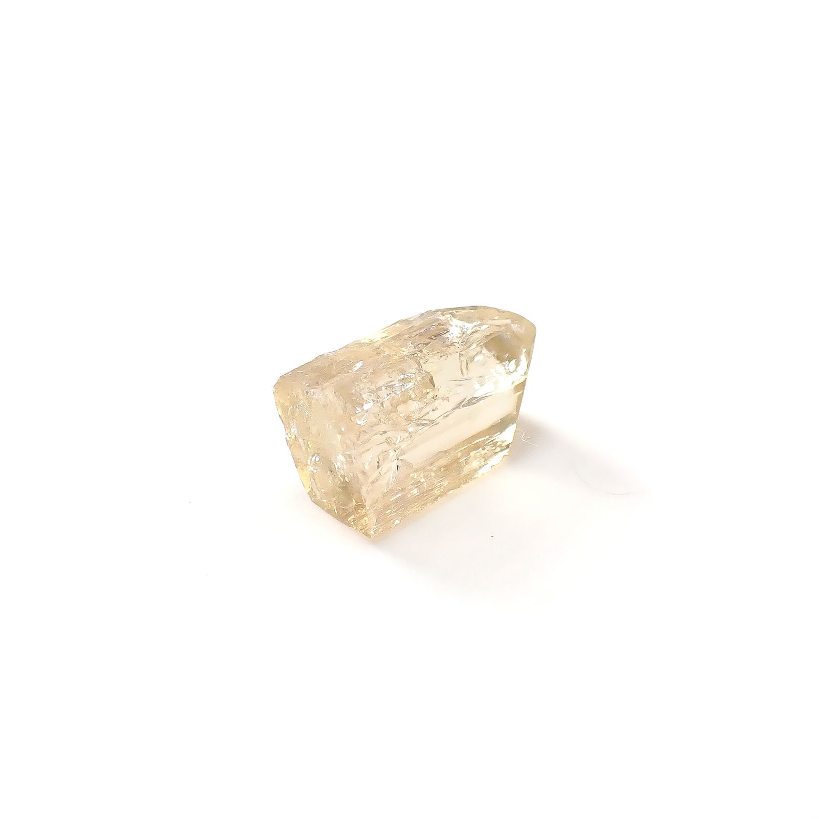 インペリアルトパーズ 原石 ザンビア産 6.06ct / 13x8.6mm前後 [250730939]