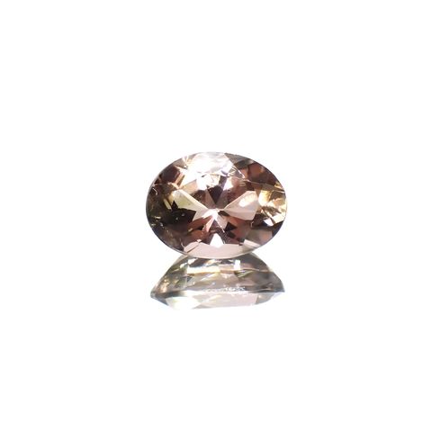 バイカラートルマリン(宝石名トルマリン)コンゴ産 1.25ct 識別済[250115000]8x6mm前後