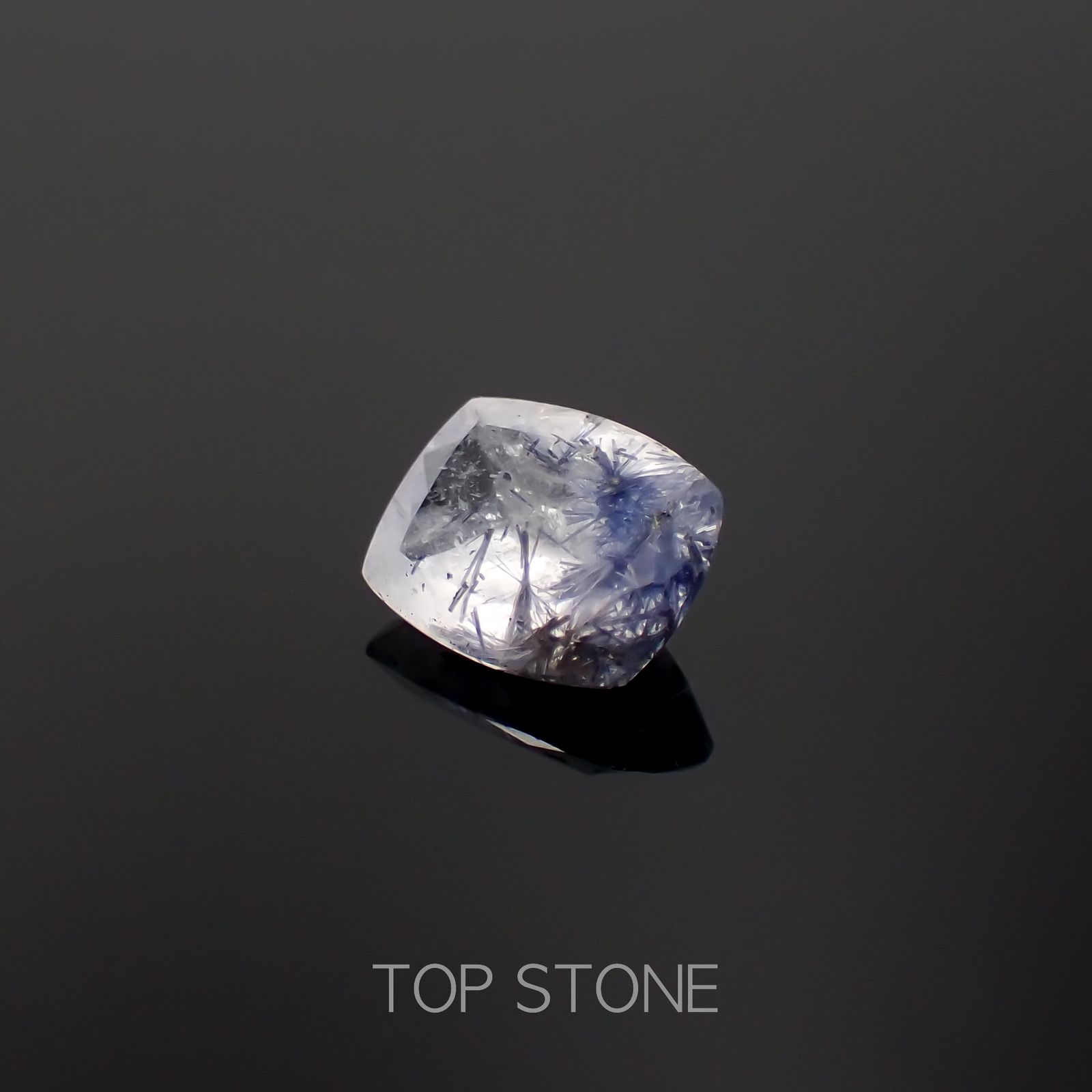デュモルチェライトインクォーツ ブラジル産 1.80ct[230320870]9x7.3mm前後