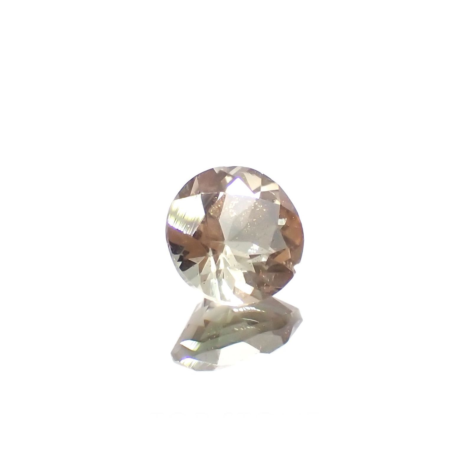 バイカラーオレゴンサンストーン アメリカ・オレゴン州産 0.78ct / 6.1x6mm前後 [230220680]