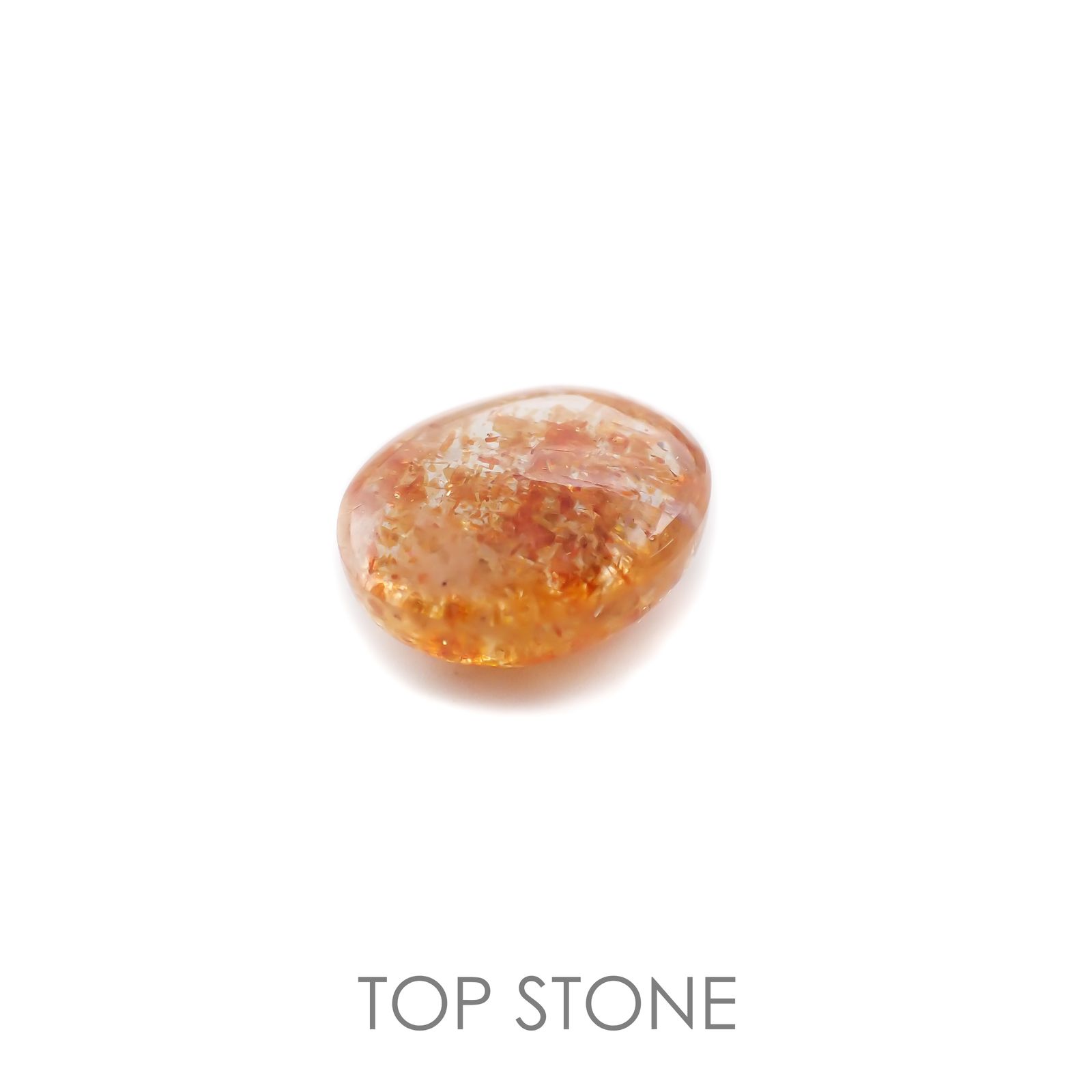 イリュージョンサンストーン(宝石名フェルドスパー) タンザニア産 3.31ct 識別済[210510863]10.1×8.2mm前後