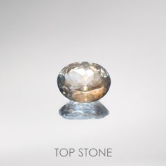 アベンチュリンアクアマリン(宝石名アクアマリン) ナイジェリア産 2.31ct 識別済[210712992]10×7.8mm前後