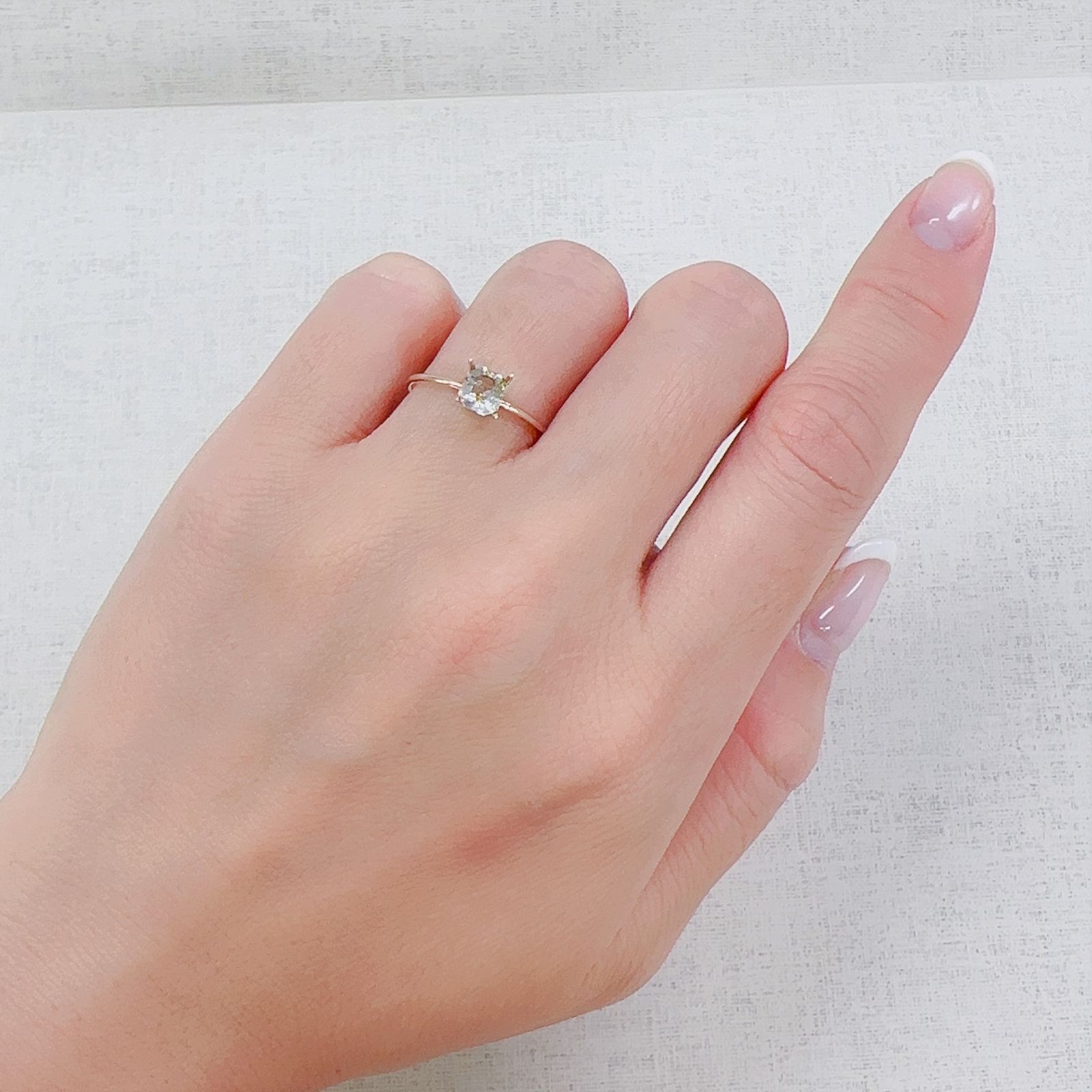 ◇オクタゴンカット◇オイルインクォーツ パキスタン産 0.51ct[230522092]5.1x4.7mm前後