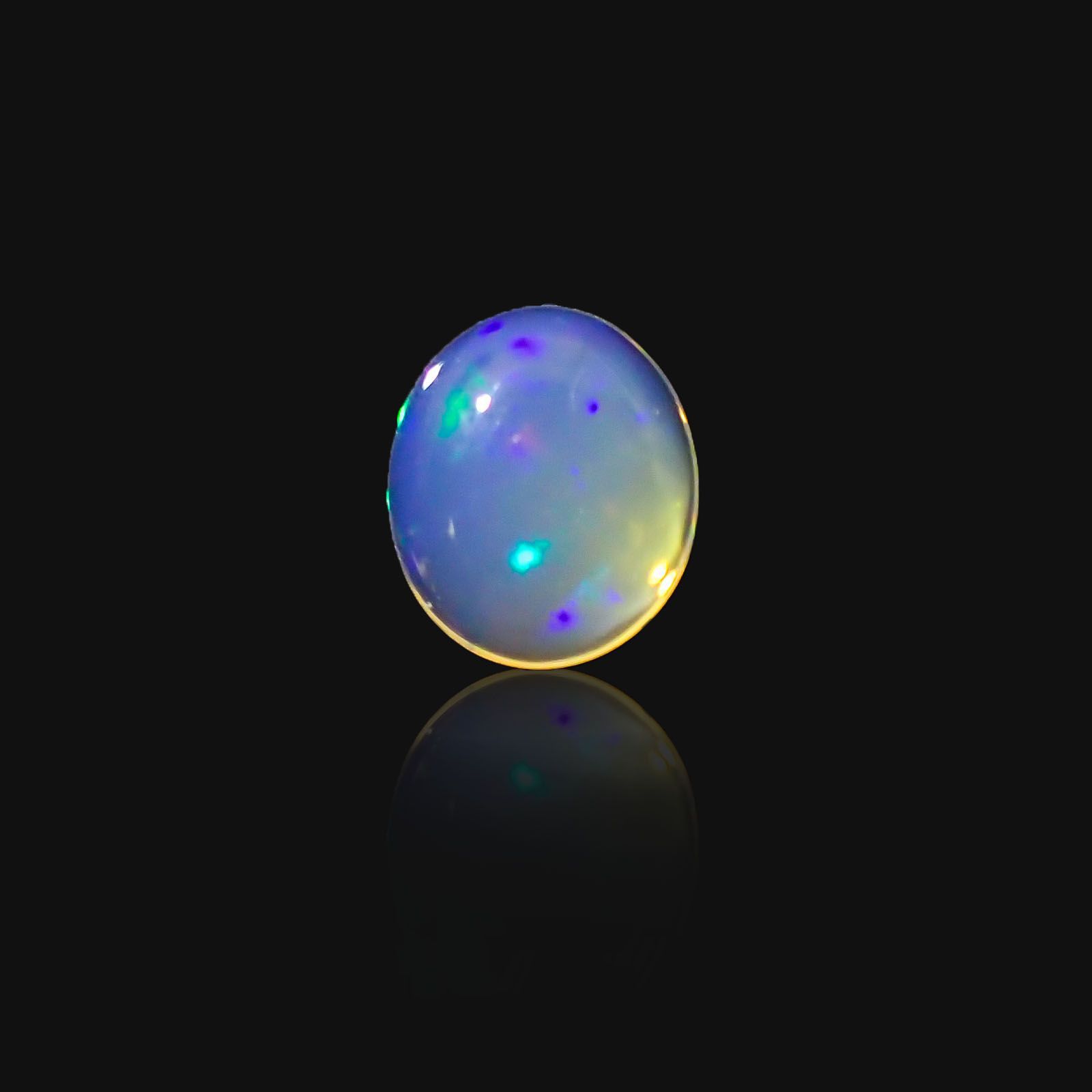 メキシコオパール(宝石名オパール)メキシコ産 0.825ct ソ付(彩珠)[231023989]7x6mm前後