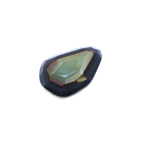 ◇フリーフォーム◇レインボーオブシディアン メキシコ産 30.18ct[230722595]31.2x20.1mm前後