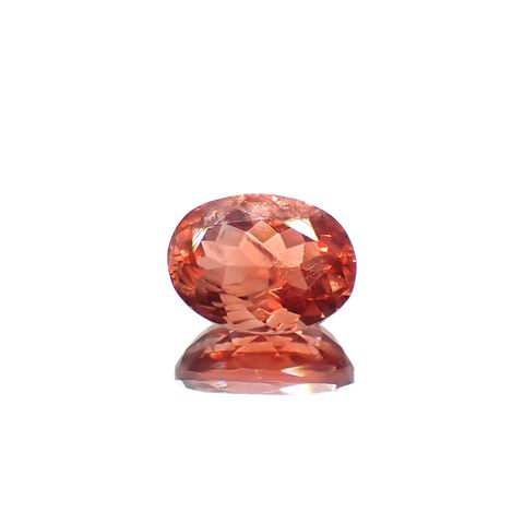 エチオピアサンストーン(宝石名アンデシン・ラブラドライト)エチオピア産 1.25ct 識別済[230321311]8.1x5.9mm前後