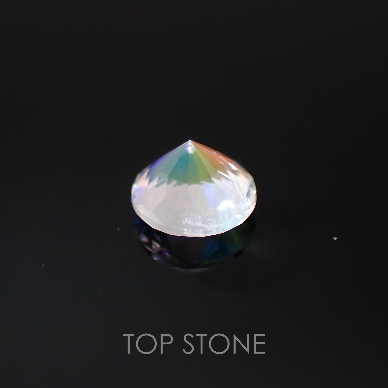 レインボームーンストーン(アンデシンラブラドライト) マダガスカル産 ルース 0.43ct[210310120]5×5mm前後
