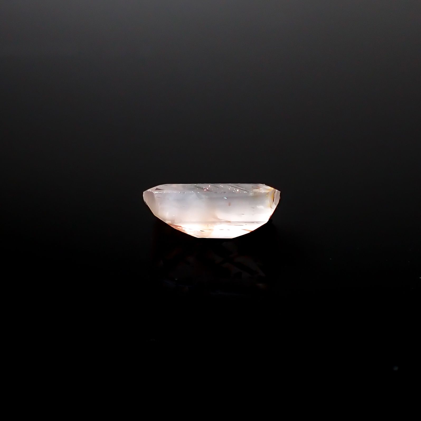 レインボーラティスサンストーン オーストラリア産 0.67ct [250229856]6.9x4.2mm前後