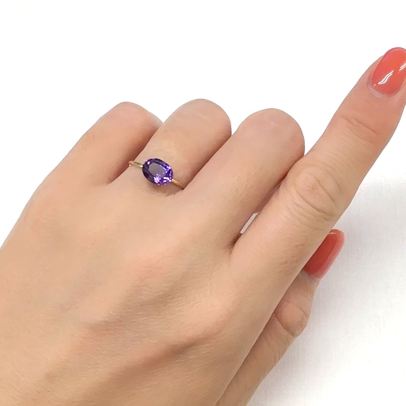 カラーシフトアメジスト ブラジル/ウルグアイ産 1.21ct[240929185]8.2x6.3mm前後