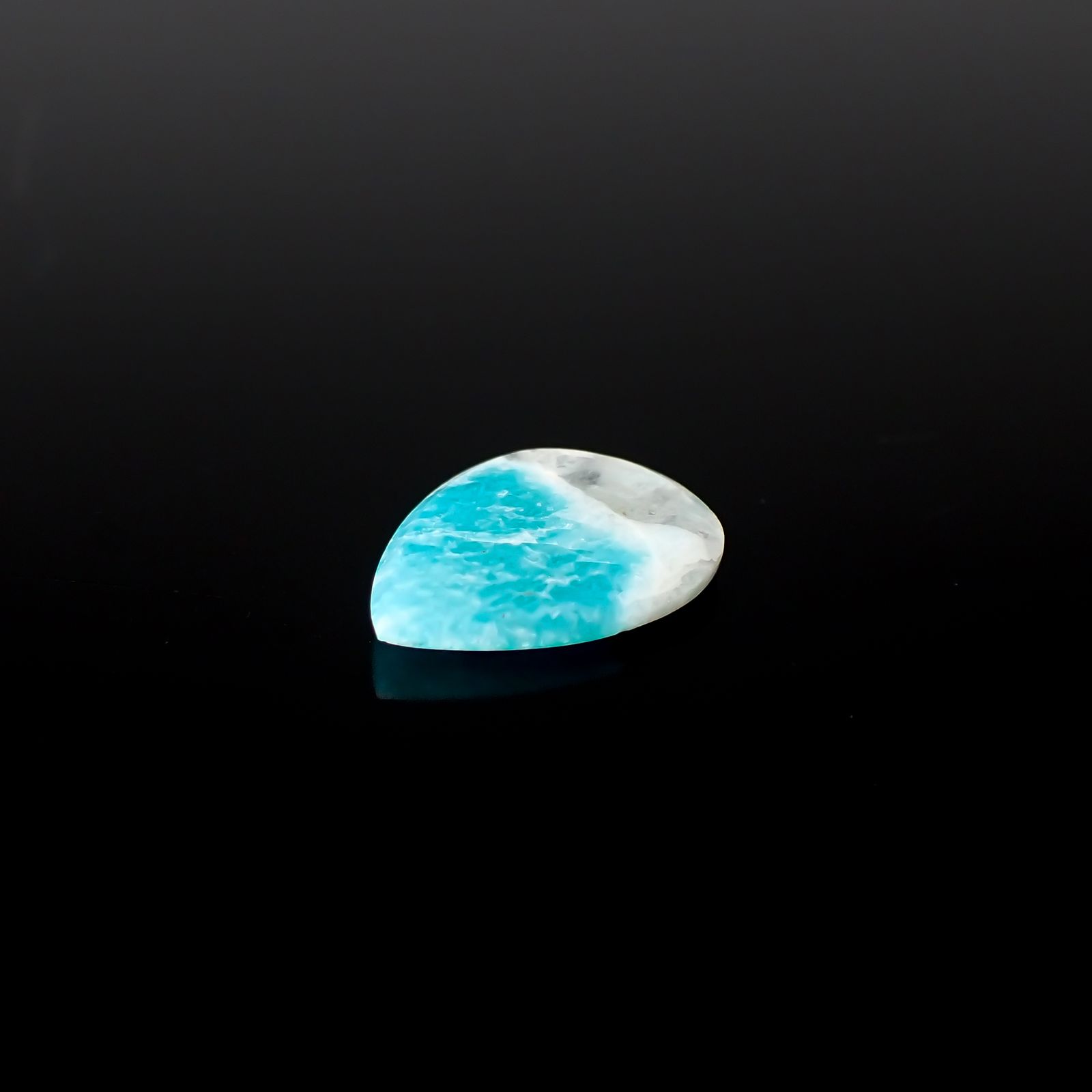 マトリックスアマゾナイト(アマゾナイトインクォーツ/フェルドスパー) ブラジル産 3.86ct[240226334]17.9x13.6mm前後