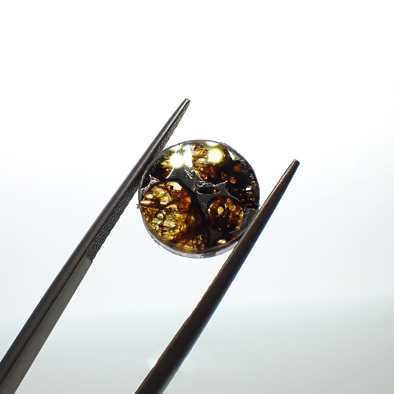 パラサイト隕石Sericho トリプレット 発見地：ケニア 4.00ct[220114154]12.2x12.2mm前後