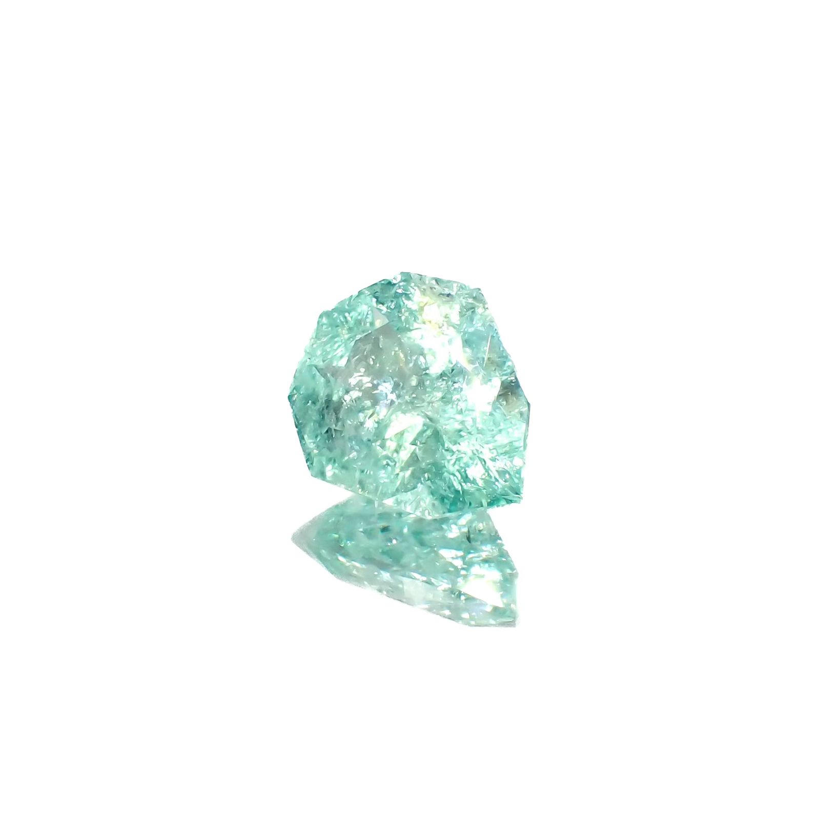 ◇カスタムカット◇パライバトルマリン モザンビーク産 6.53ct / 14.2x12.1mm前後 [230622509]