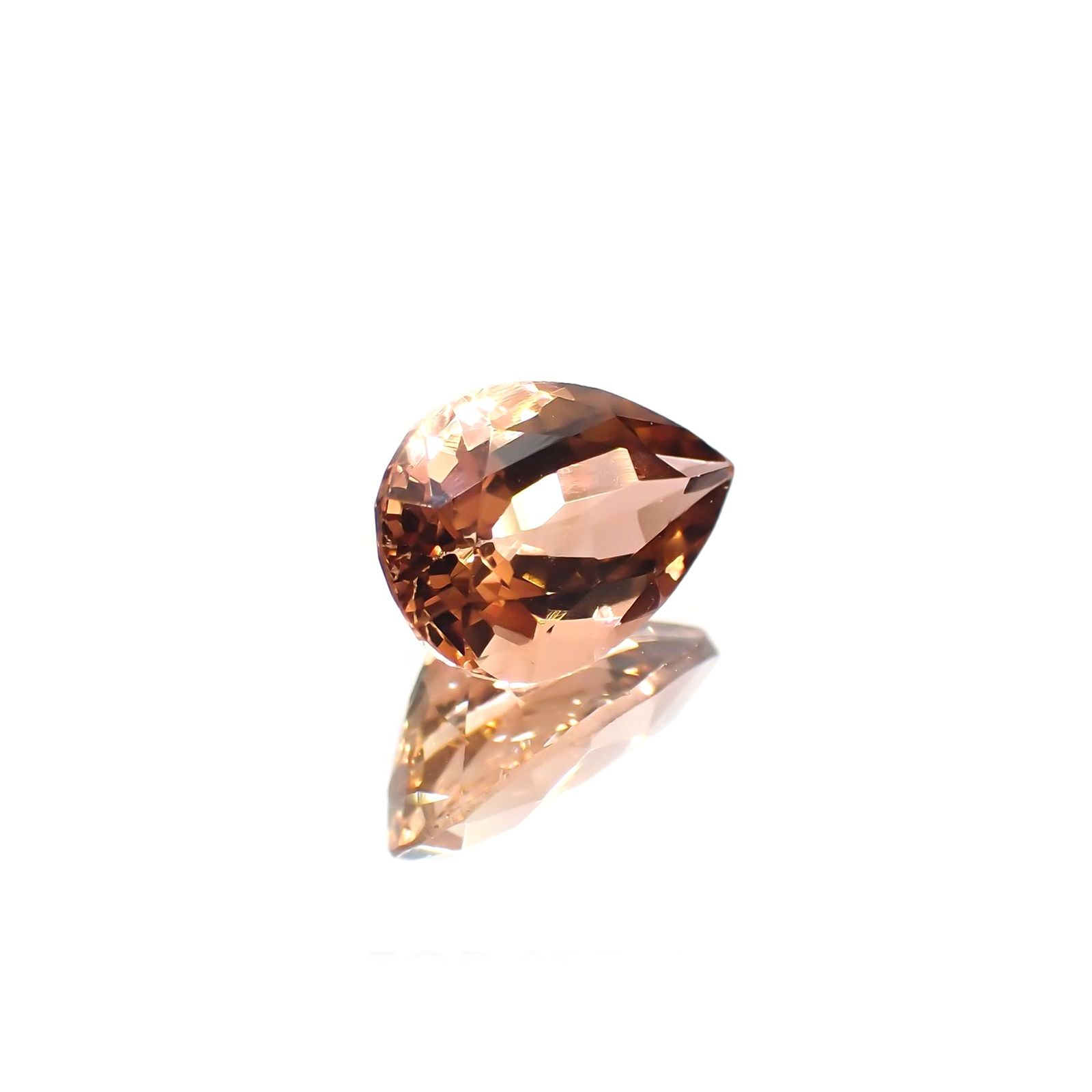 バイカラートルマリン(宝石名バイカラー・トルマリン) コンゴ民主共和国産 1.970ct ソ付(彩珠)[211013602]10.2×7mm前後