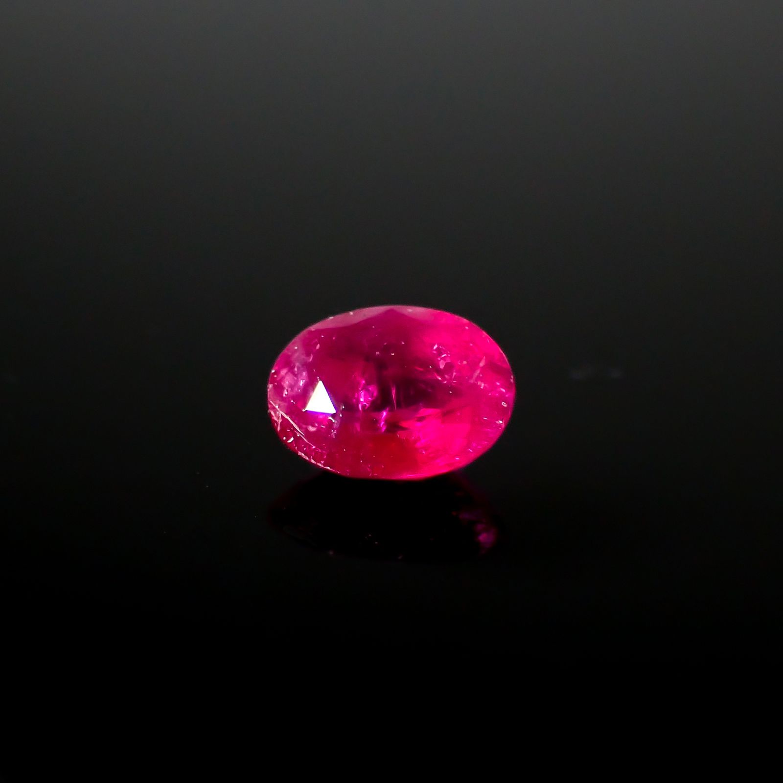 ルビー 非加熱 ビルマ産 0.43ct[240628048]4.9x3.7mm前後
