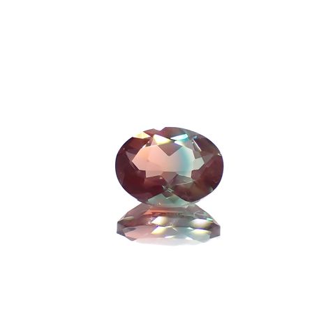 バイカラーアンデシン モンゴル産 1.14ct[230421494]8x6.1mm前後