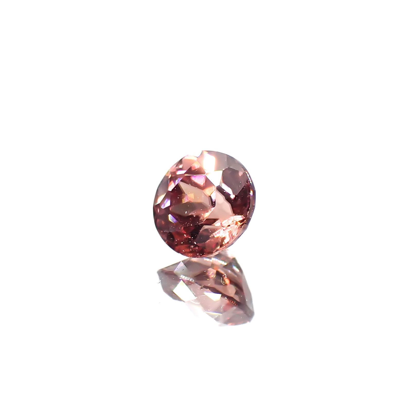 ピンクジルコン スリランカ/カンボジア産 0.54ct[240627912]4.3x4.3mm前後