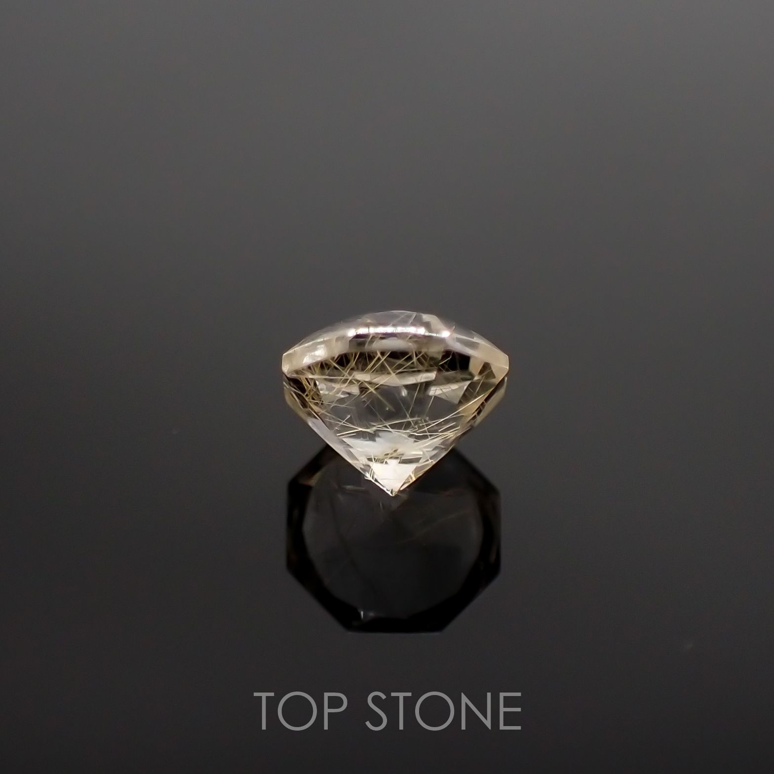 ◇オクタゴンカット◇ルチルクォーツSA ブラジル産 ルース 0.53ct[210611307]5.1×5mm前後