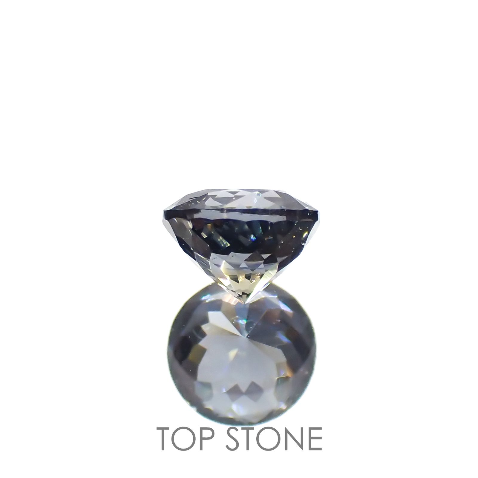 グレイッシュブルースピネル(宝石名スピネル)ビルマ/マダガスカル産 0.33ct 識別済[221219500]4x3.9mm前後