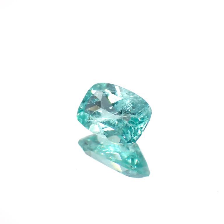 パライバトルマリン(宝石名トルマリン/別名パライバ・トルマリン)ブラジル産 0.487ct ソ付(宝貴協)[221018780]6x4mm前後