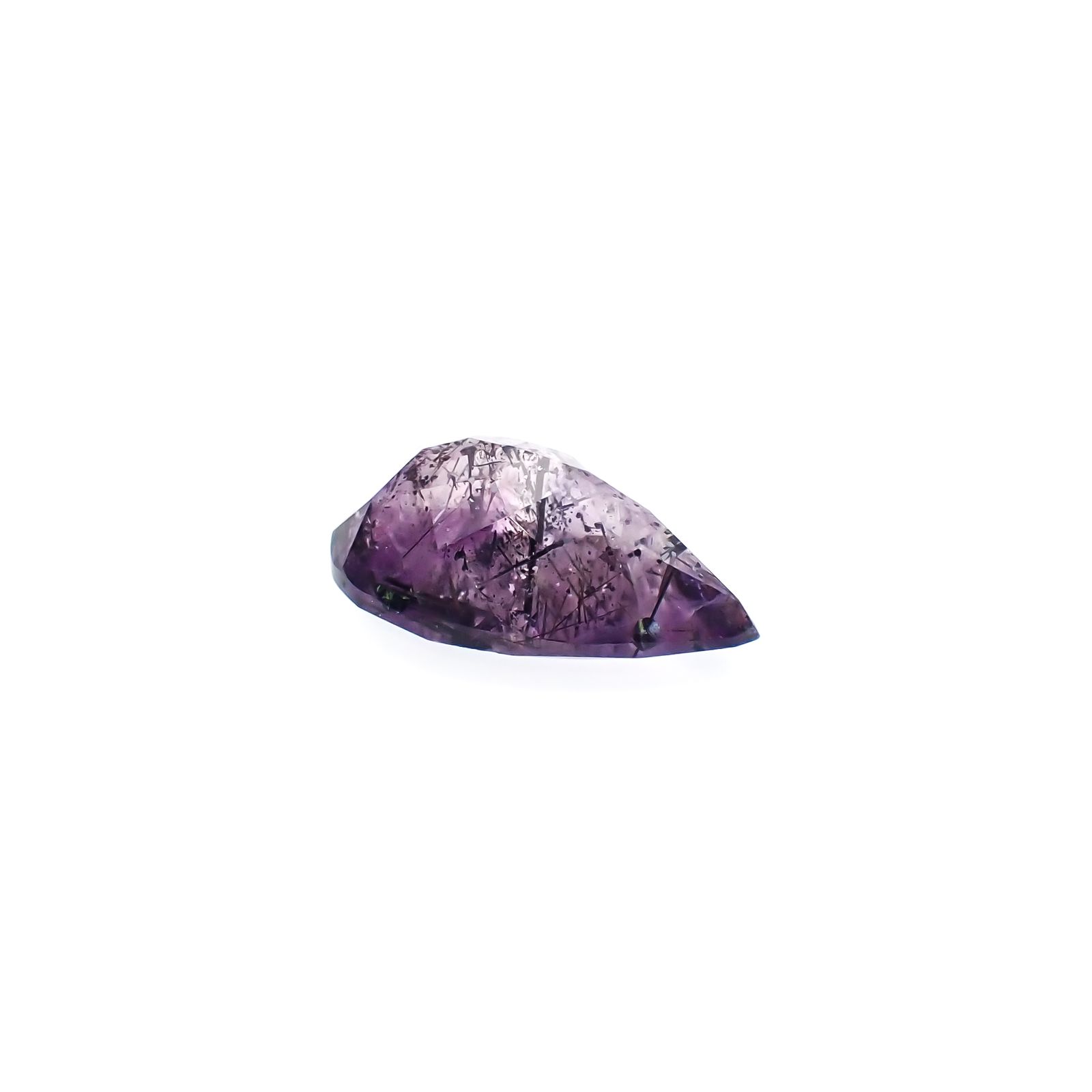 アメジストエレスチャル ナイジェリア産 4.84ct[231224659]15.3x9.8mm前後