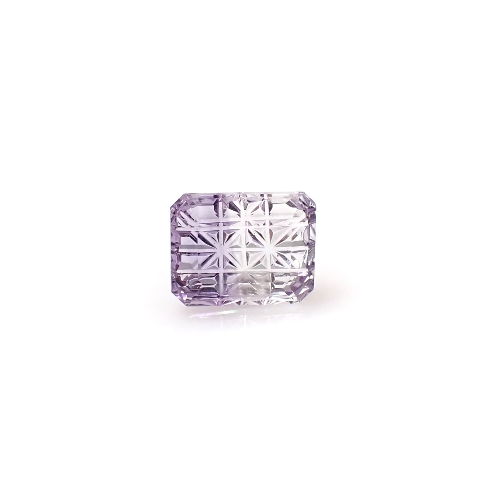 ◇甲州貴石切子Plus Three◇アワーグラスアメジスト カード付き モロッコ産 2.73ct [250630487]10.1x8mm前後