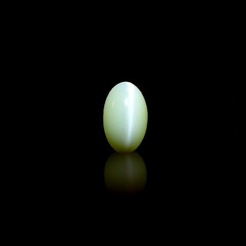 クリソベリルキャッツアイ(宝石名クリソベリル・キャッツアイ)スリランカ産 1.19ct 識別済[231225019]7.3x4.6mm前後