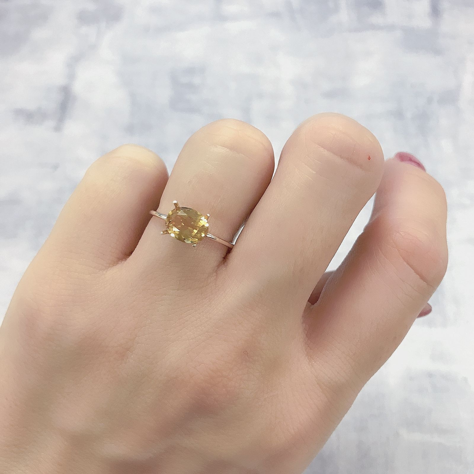 ゴールデンベリル(宝石名ゴールデン・ベリル)ブラジル産 1.15ct 識別済[220114229]8.1x6.2mm前後