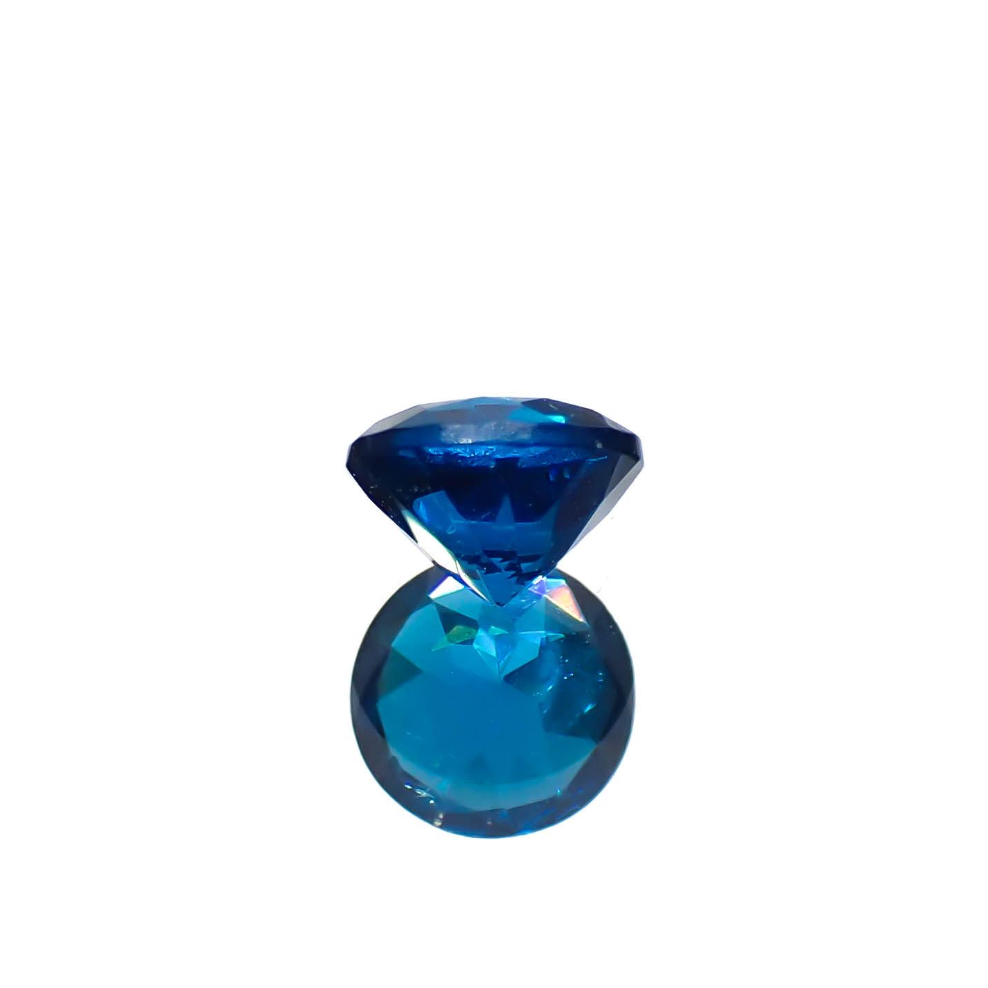 ディープブルーアパタイト マダガスカル産 0.37ct[240828633]4.5x4.4mm前後