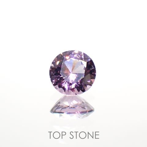 ラベンダーピンクスピネル(宝石名スピネル)ビルマ/マダガスカル産 0.46ct 識別済[220114546]4.6x4.6mm前後