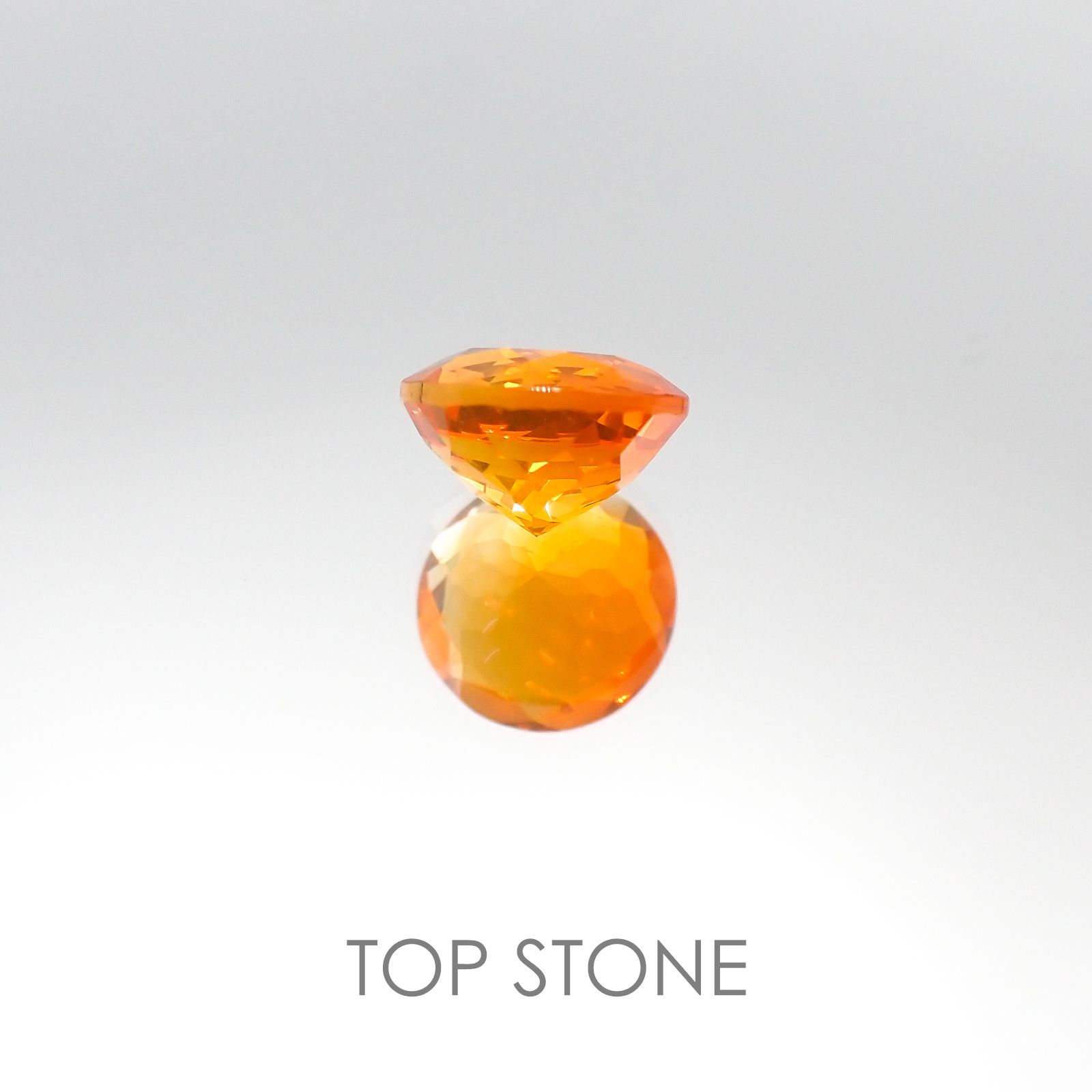 ファイヤーオパール(宝石名ファイヤー・オパール)メキシコ産 1.53ct 識別済[220817299]8.3x8.2mm前後
