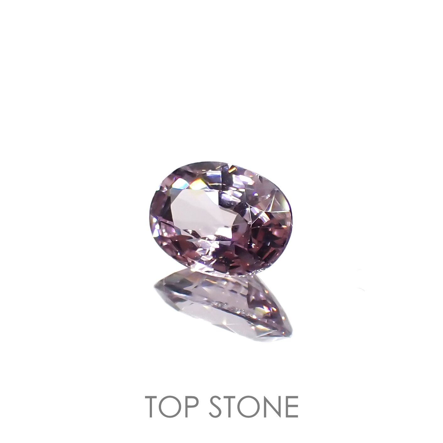 ラベンダーピンクスピネル(宝石名スピネル)ビルマ/マダガスカル産 0.83ct 識別済[220917592]7x5mm前後