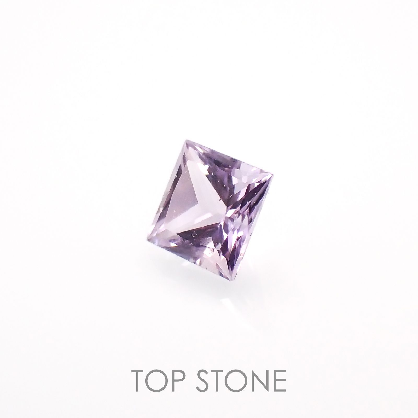 ◇プリンセスカット◇アイスラベンダーサファイア(宝石名サファイア)東アフリカ産 0.23ct 識別済[230120235]3.2x3.2mm前後
